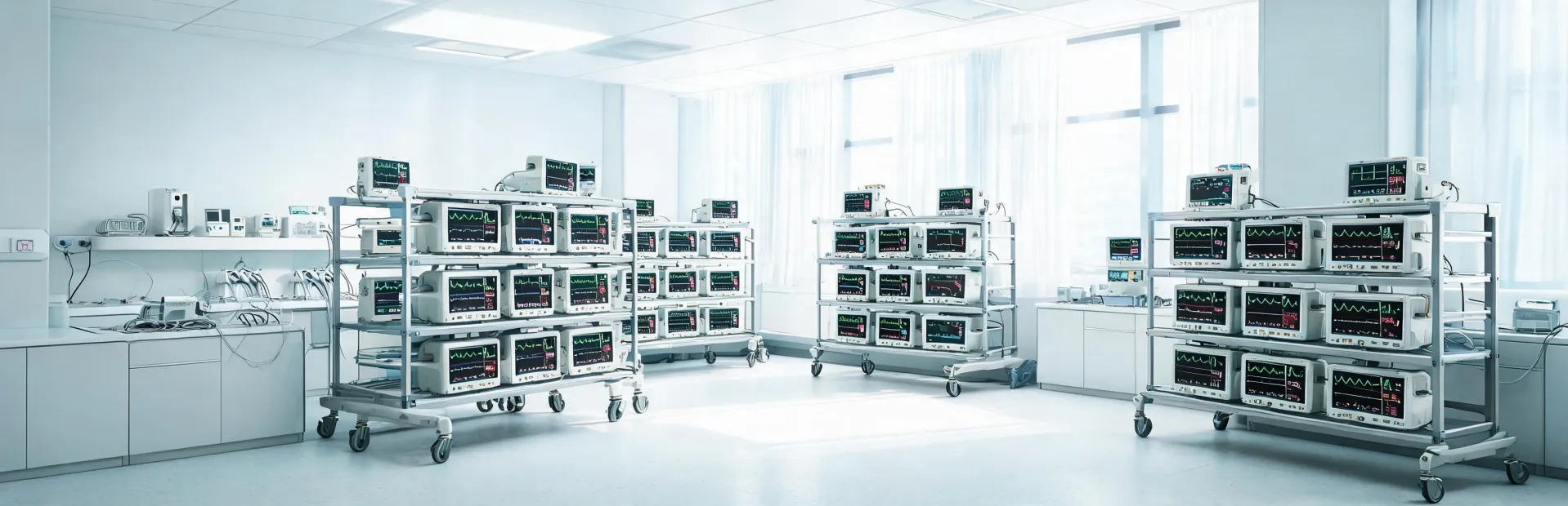 Hospital energy-efficient monitoring operations and device lifecycle planning